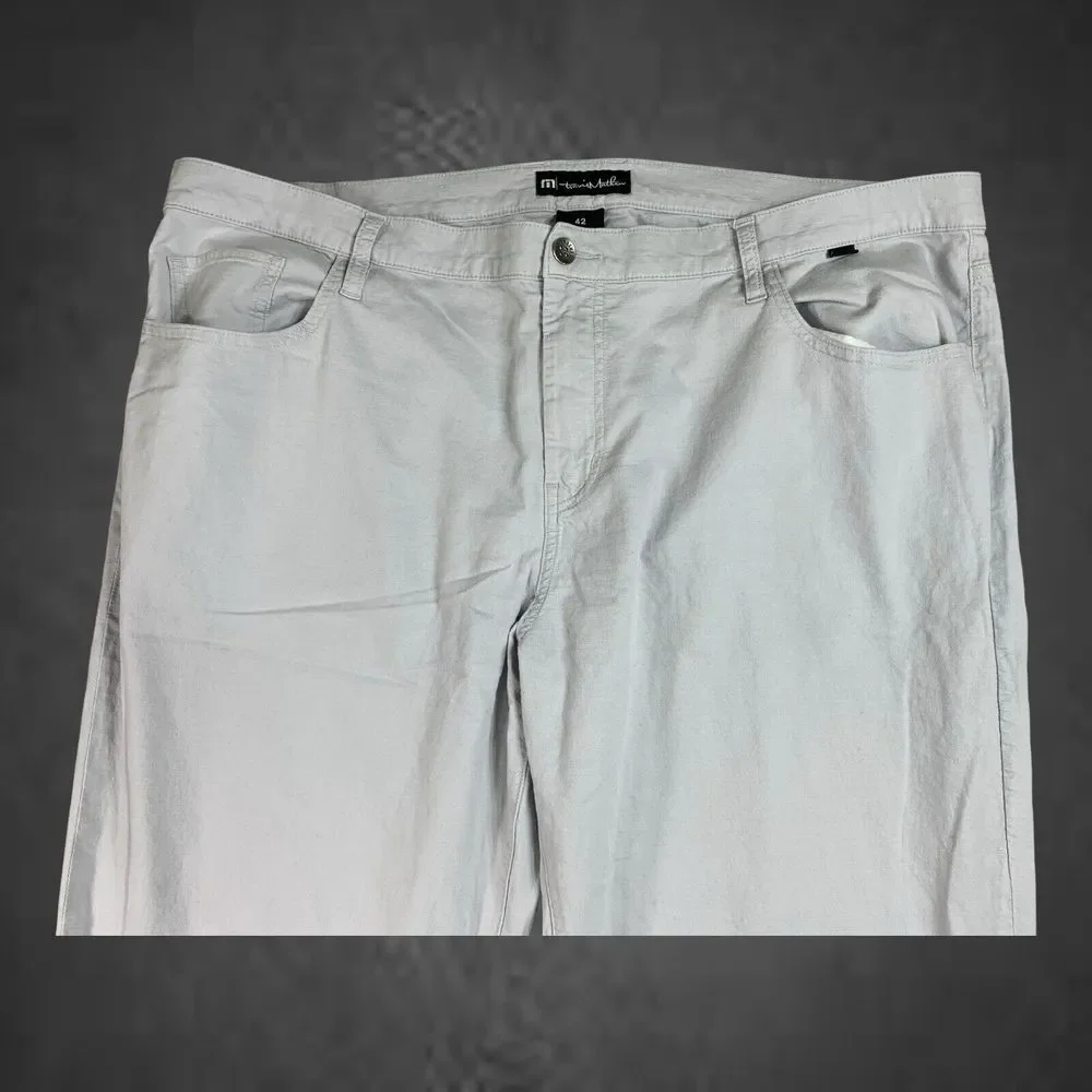Travis Mathew Golf Pants Mens 40x30 Gray Trifecta 2.0 Performance 4-Way‎ Stretch